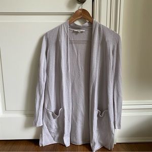 Loft Size XS Gray Loft Linen Long Cardigan